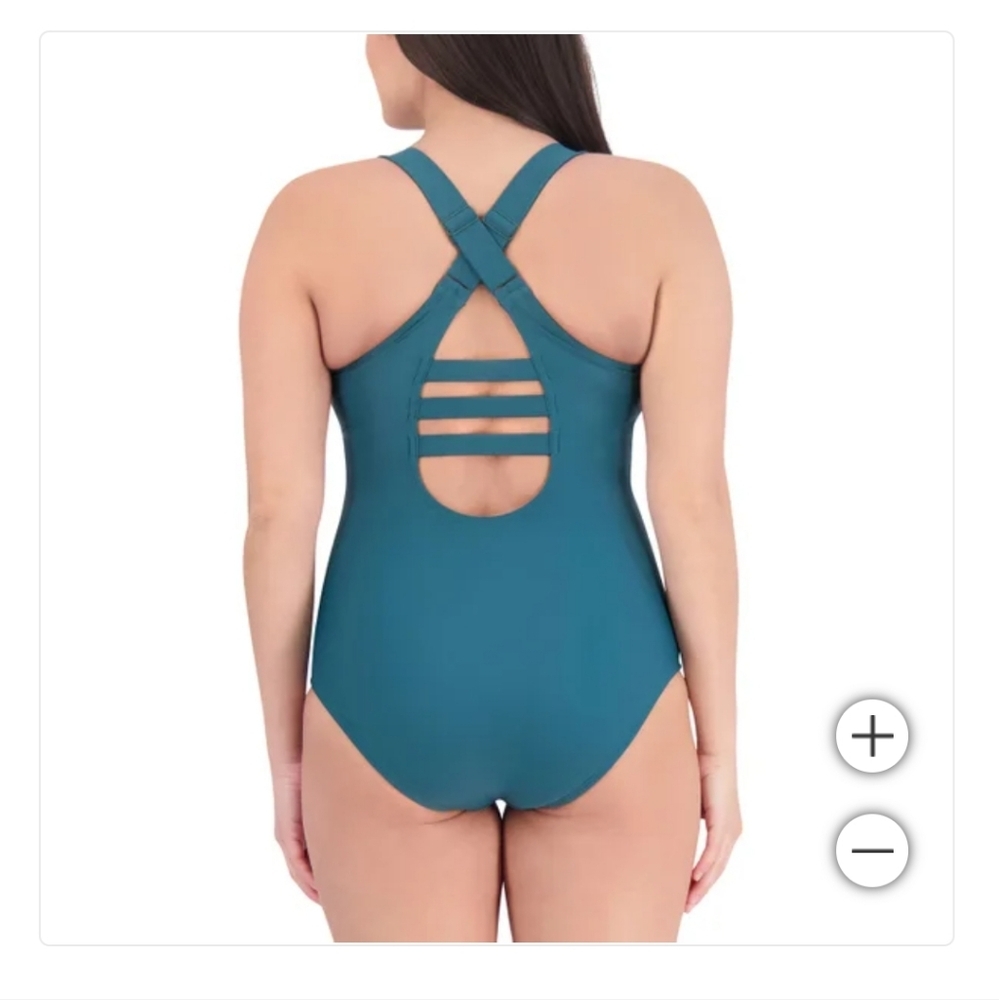 New Eddie Bauer Ladies' Swimsuit Green Size S - Picture 3 of 3